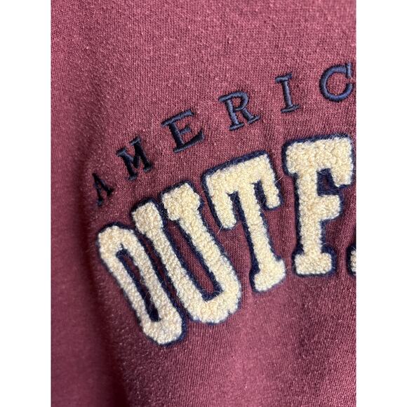 Vintage American Eagle AE Crewneck Sweatshirt Maroon Size XL - Picture 2 of 6